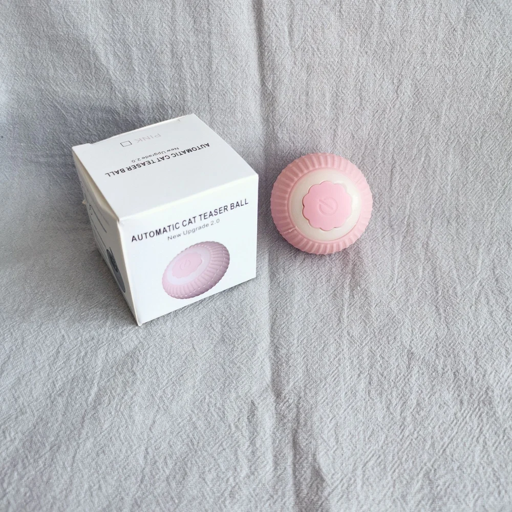 Pet Cat Interactive Chew & Roll Toy - Pink